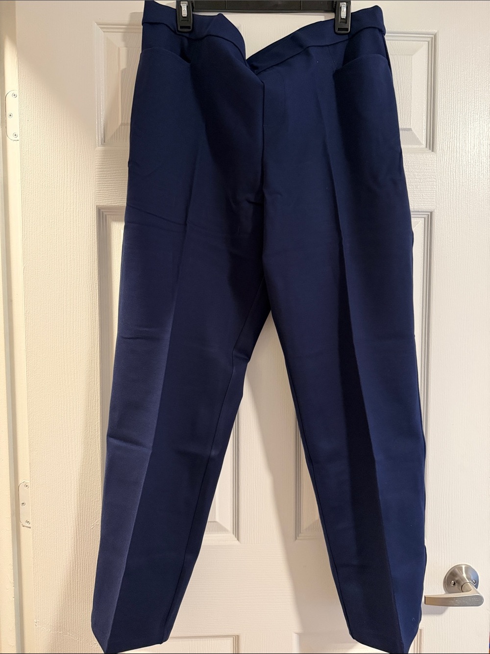 NWOT Susan Graver Navy Dress Pants - Tailored Crease Front plus xl